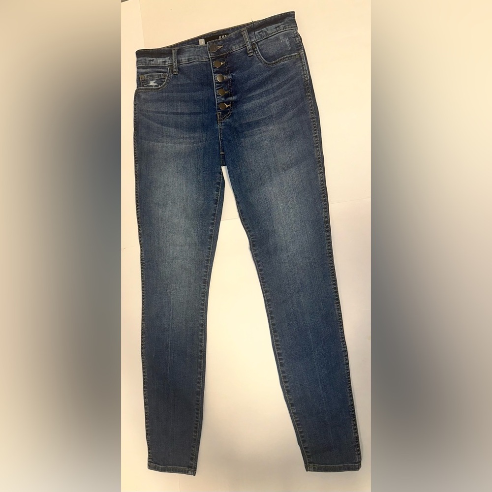 KUT from the Kloth Women's Mia Fab Ab Skinny High Rise Jeans Size 6 Button Fly